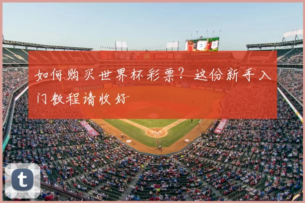 如何购买世界杯彩票？这份新手入门教程请收好